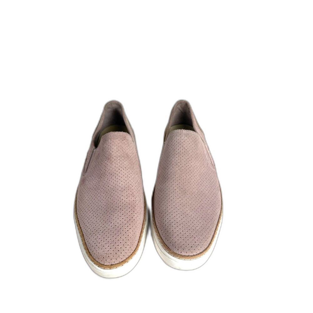 UGG Adley Women’s 11 Perf Suede Slip On Sneakers Blush Pink Tan Casual Shoes
